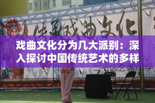 戏曲文化分为几大派别：深入探讨中国传统艺术的多样性