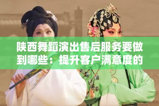 陕西舞蹈演出售后服务要做到哪些：提升客户满意度的关键