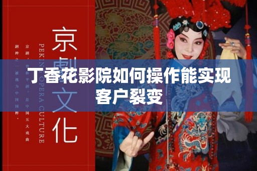 丁香花影院如何操作能实现客户裂变