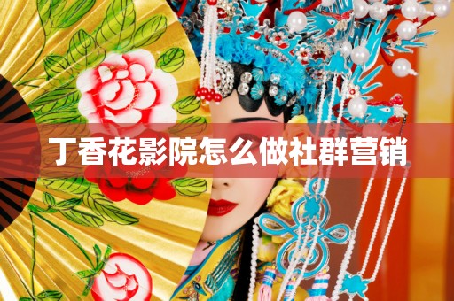 丁香花影院怎么做社群营销
