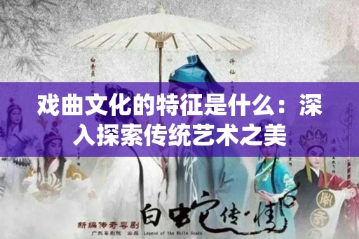 戏曲文化的特征是什么：深入探索传统艺术之美